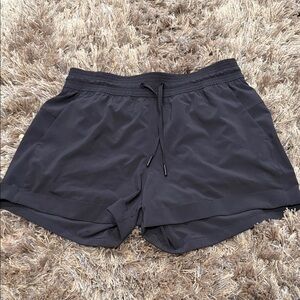 Women's Black Lulu Athletic Shorts